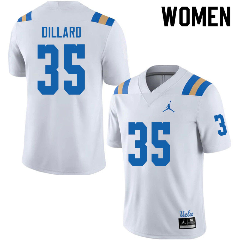 Jordan Brand Women #35 Devanti Dillard UCLA Bruins College Football Jerseys Sale-White